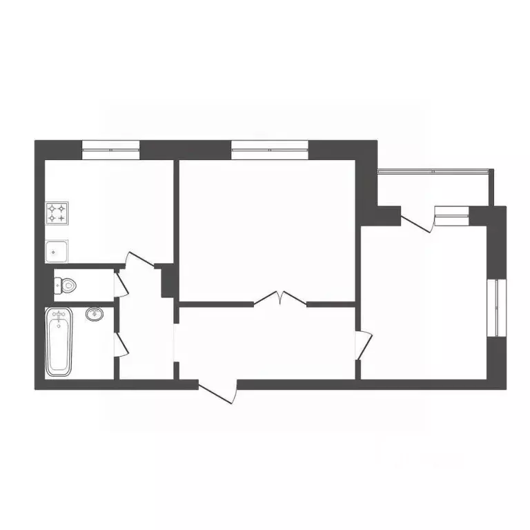 2-к кв. Красноярский край, Красноярск 9 Мая ул., 42А (53.0 м) - Фото 2