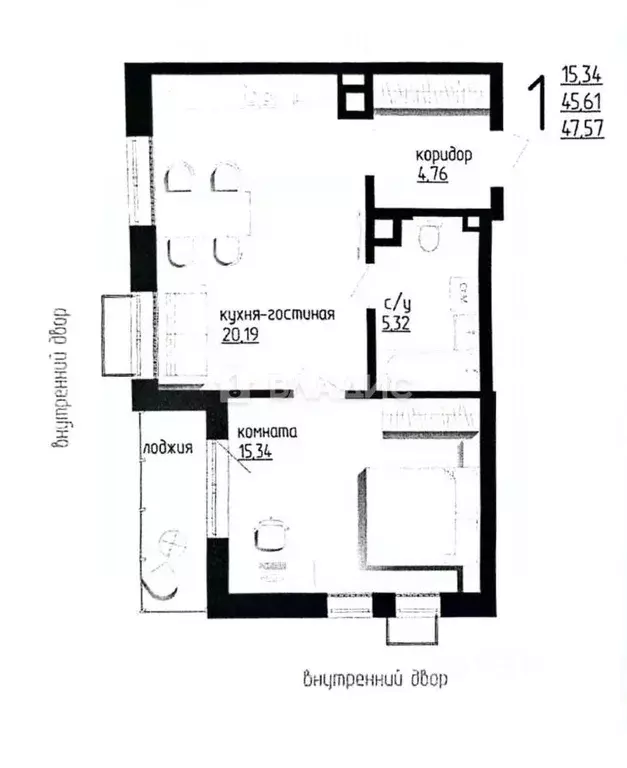 1-к кв. Белгородская область, Строитель Яковлевский городской округ, ... - Фото 2