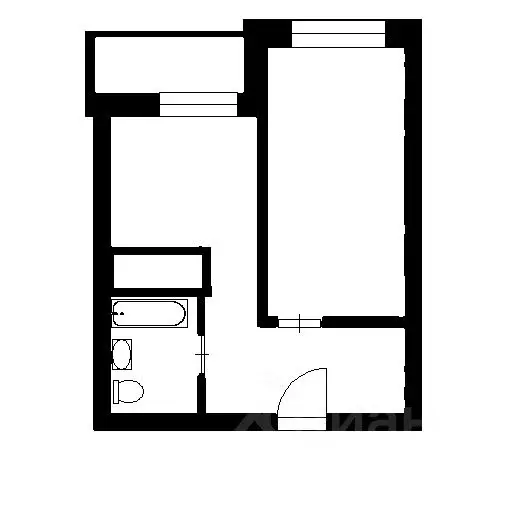 1-к кв. Башкортостан, Уфа ул. Кирова, 130 (36.3 м) - Фото 2