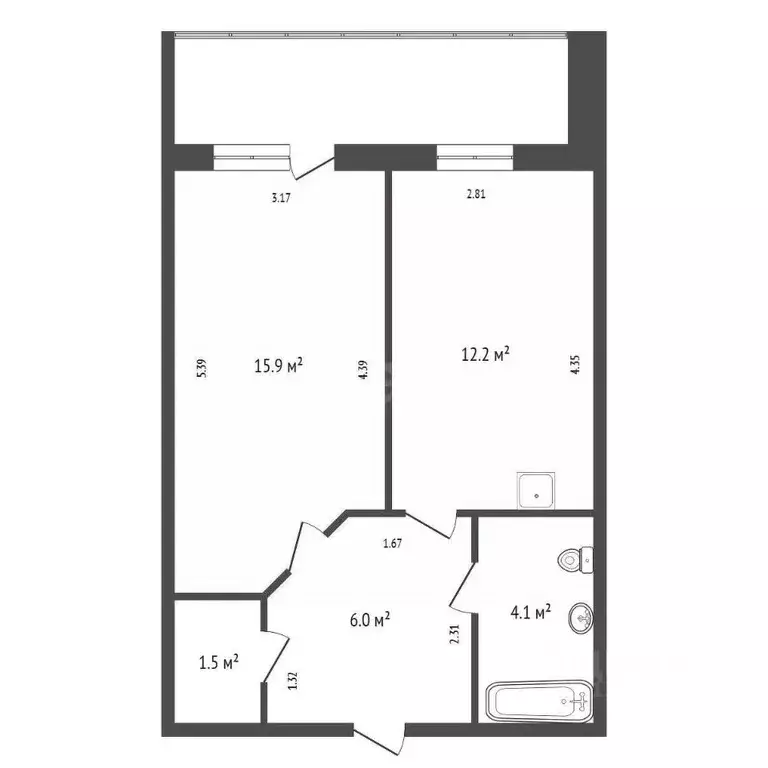 1-к кв. Красноярский край, Красноярск Николаевка мкр, ул. 2-я ... - Фото 1