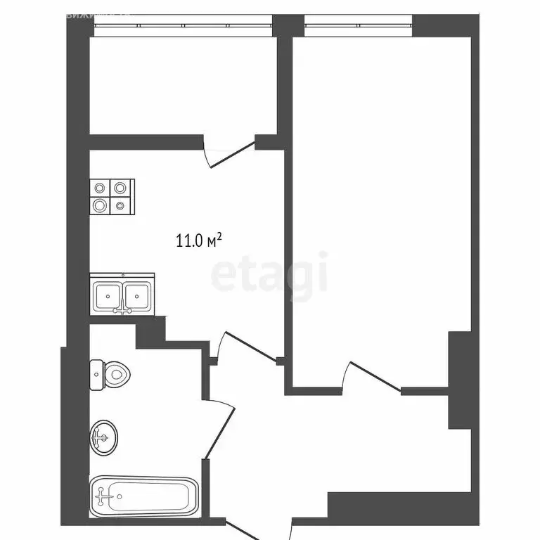 1-комнатная квартира: Ростов-на-Дону, Привокзальная улица, 3 (42 м) - Фото 0