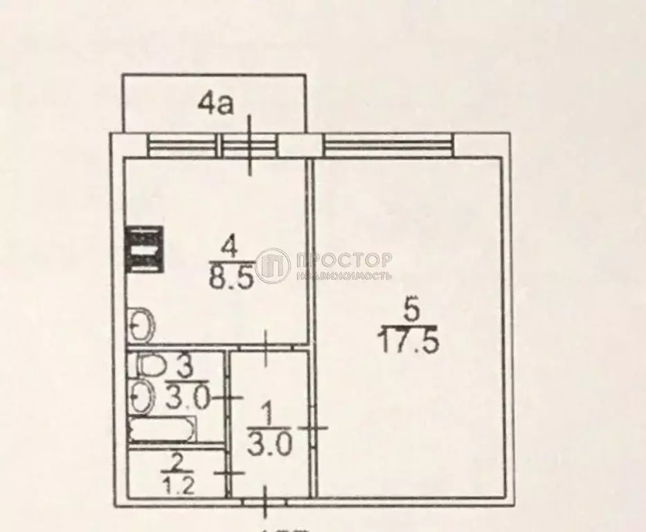 1-к кв. Московская область, Раменское ул. Гурьева, 10 (33.2 м) - Фото 1