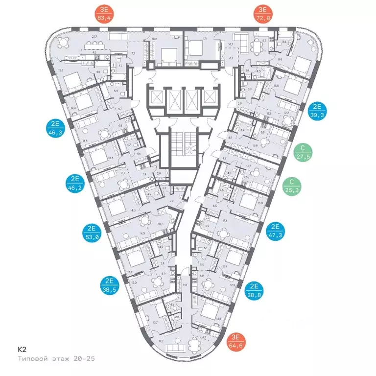 2-к кв. Москва ш. Боровское (дублер) (53.0 м) - Фото 1