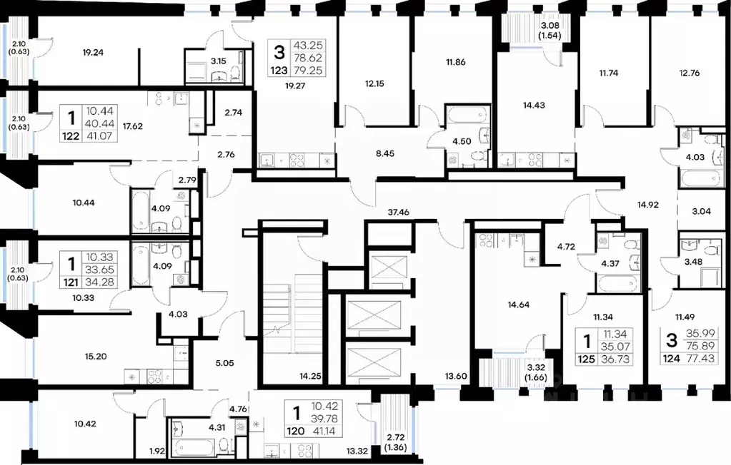3-к кв. Татарстан, Казань ул. Профессора Мухамедьярова (79.25 м) - Фото 2