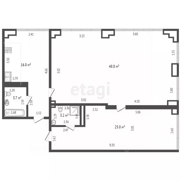 2-к кв. Краснодарский край, Анапа проезд Голубые Дали, 9 (100.0 м) - Фото 2