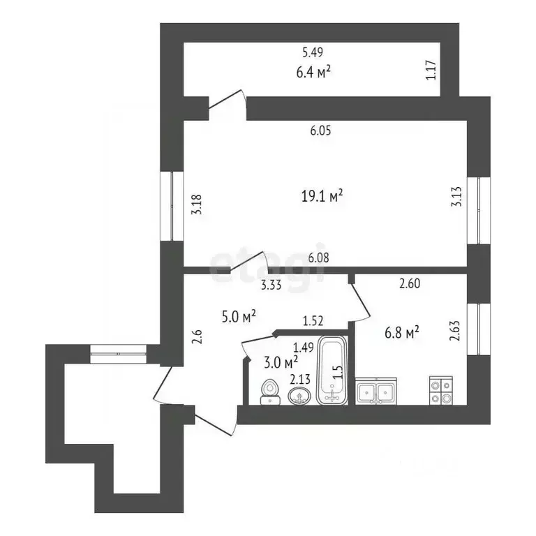 Студия Мордовия, Саранск Пролетарская ул., 92Б (48.0 м) - Фото 1