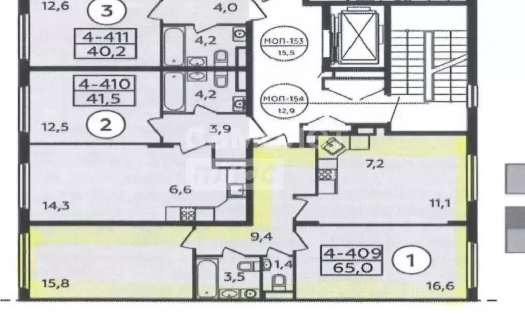 2-к кв. Москва просп. Магеллана, 1 (65.0 м) - Фото 2