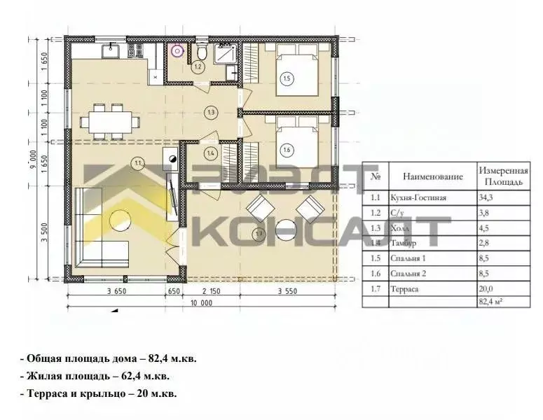 Дом в Омская область, Омский район муниципальный округ, д. Ракитинка ... - Фото 2