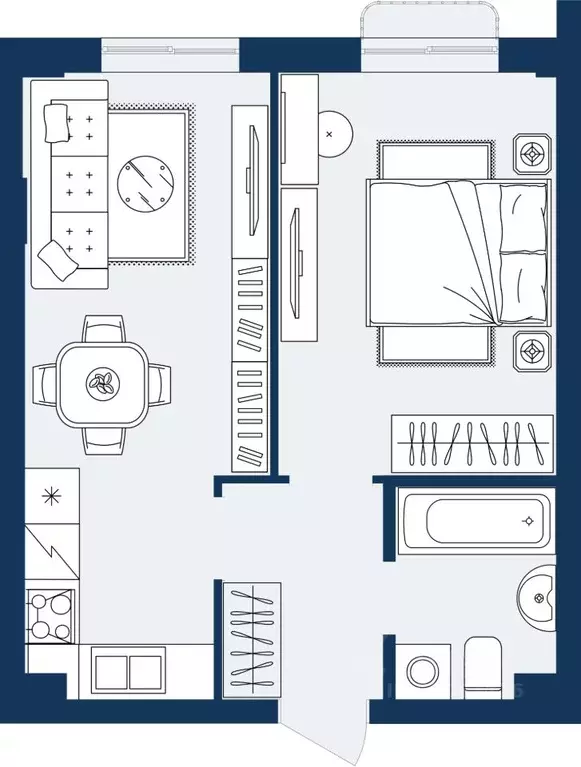 1-к кв. Дагестан, Махачкала Ипподром мкр,  (37.72 м) - Фото 1