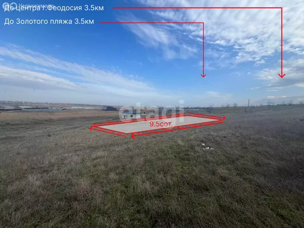 Участок в Феодосия, улица Александра Довженко (9.46 м) - Фото 2