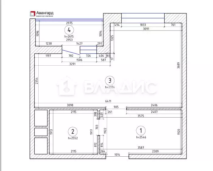 Квартира-студия: Мурино, улица Шувалова, 28 (30.2 м) - Фото 1