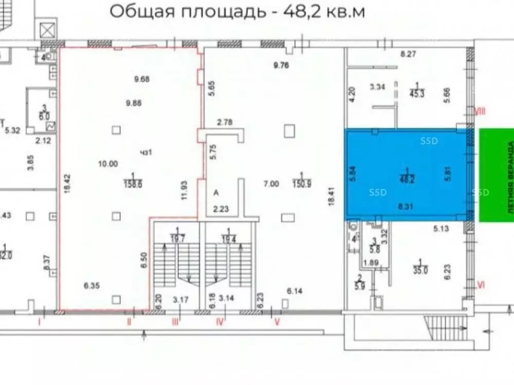 Торговая площадь в Москва Новокузнецкая ул., 39 (48 м) - Фото 2