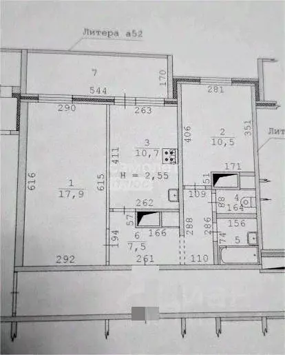 2-к кв. Свердловская область, Екатеринбург ул. Билимбаевская, 39 (50.7 ... - Фото 2