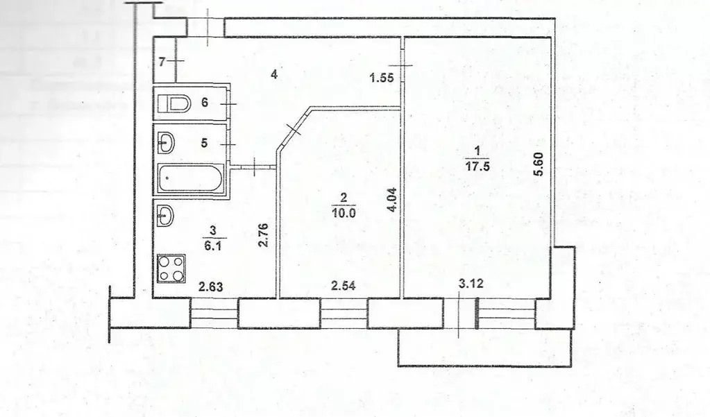 2-к кв. Волгоградская область, Волжский ул. Мира, 27 (46.5 м) - Фото 2