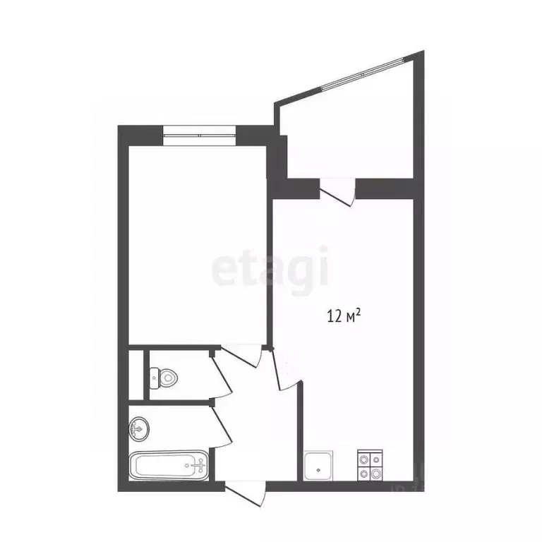 1-к кв. Санкт-Петербург ул. Типанова, 25к1 (37.1 м) - Фото 1