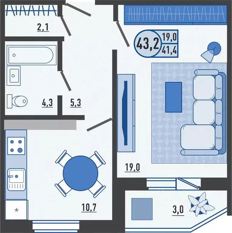 1-к кв. Орловская область, Орел Черепичная ул., 22к2 (43.4 м) - Фото 0