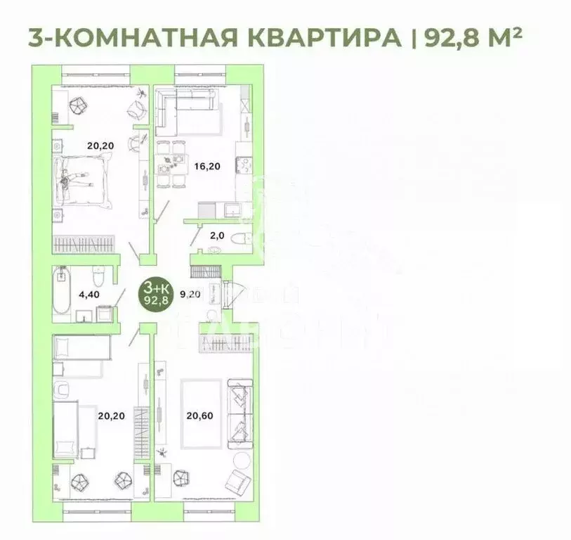 3-комнатная квартира: Оренбург, микрорайон Ростоши, Ростошинская улица ... - Фото 0