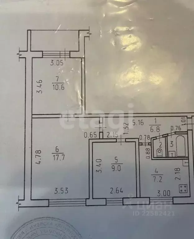 3-к кв. Удмуртия, Ижевск Автозаводская ул., 48 (54.2 м) - Фото 1