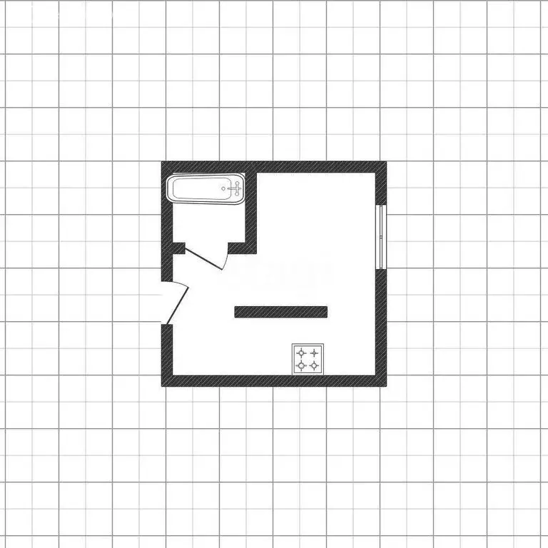 Квартира-студия: Белгород, Семейная улица, 5 (27 м) - Фото 1