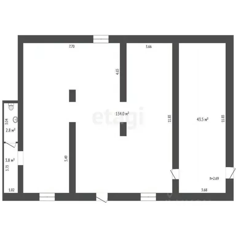 Торговая площадь в Челябинская область, Еманжелинский муниципальный ... - Фото 2