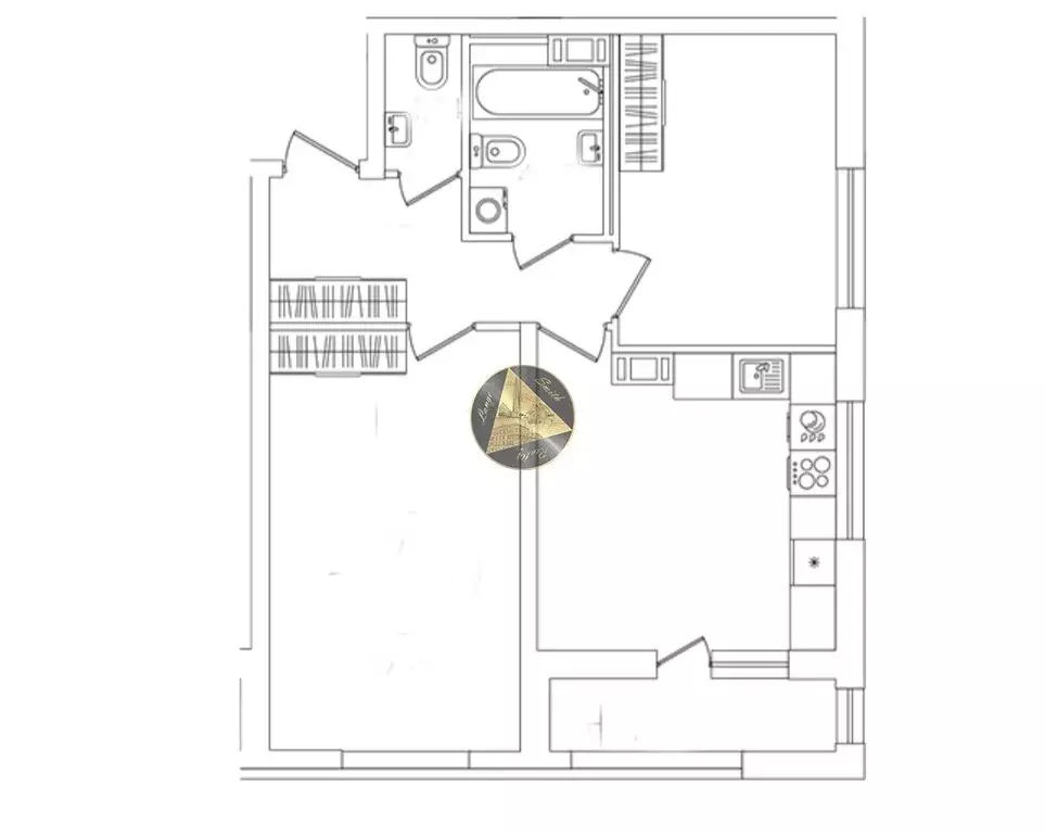 2-комнатная квартира: Санкт-Петербург, Октябрьская набережная, 120 ... - Фото 1