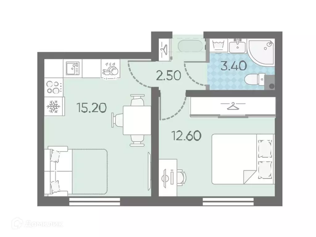 Продаётся 1-к квартира, 32.9 м - Фото 0