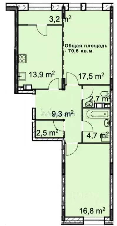 2-к кв. Нижегородская область, Нижний Новгород ул. Коминтерна, 162А ... - Фото 0