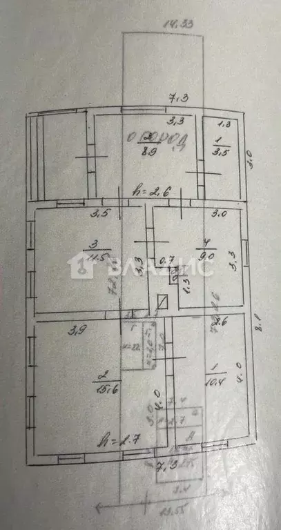 Дом в Адыгея, Кошехабль аул ул. Курашинова, 36 (59 м) - Фото 2
