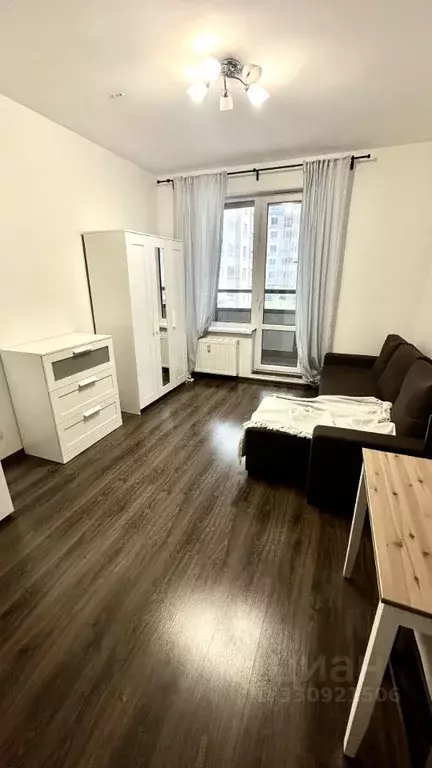 Студия Санкт-Петербург ул. Верхне-Каменская, 5 (24.4 м) - Фото 2