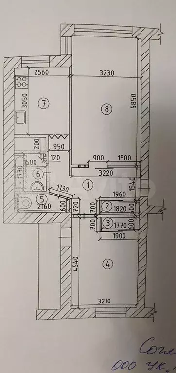 2-к. квартира, 55 м, 3/5 эт. - Фото 1