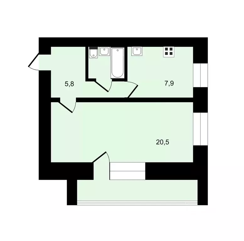 1-к кв. Владимирская область, Суздаль ул. Гоголя, 23 (36.3 м) - Фото 1