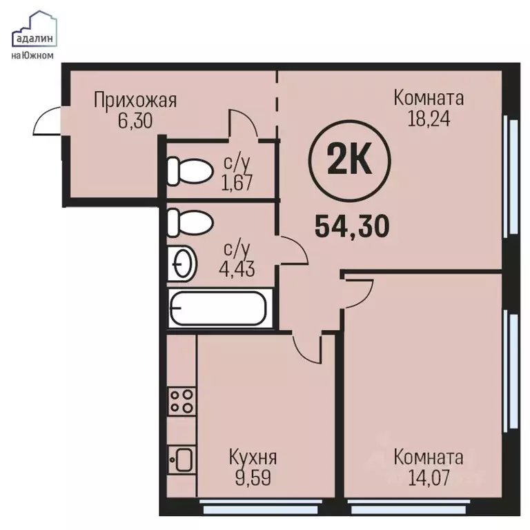 2-к кв. Алтайский край, Барнаул городской округ, Южный рп тракт Южный, ... - Фото 0