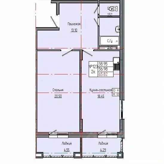2-к кв. Саха (Якутия), Якутск ул. Александра Захарченко, 13 (57.2 м) - Фото 1