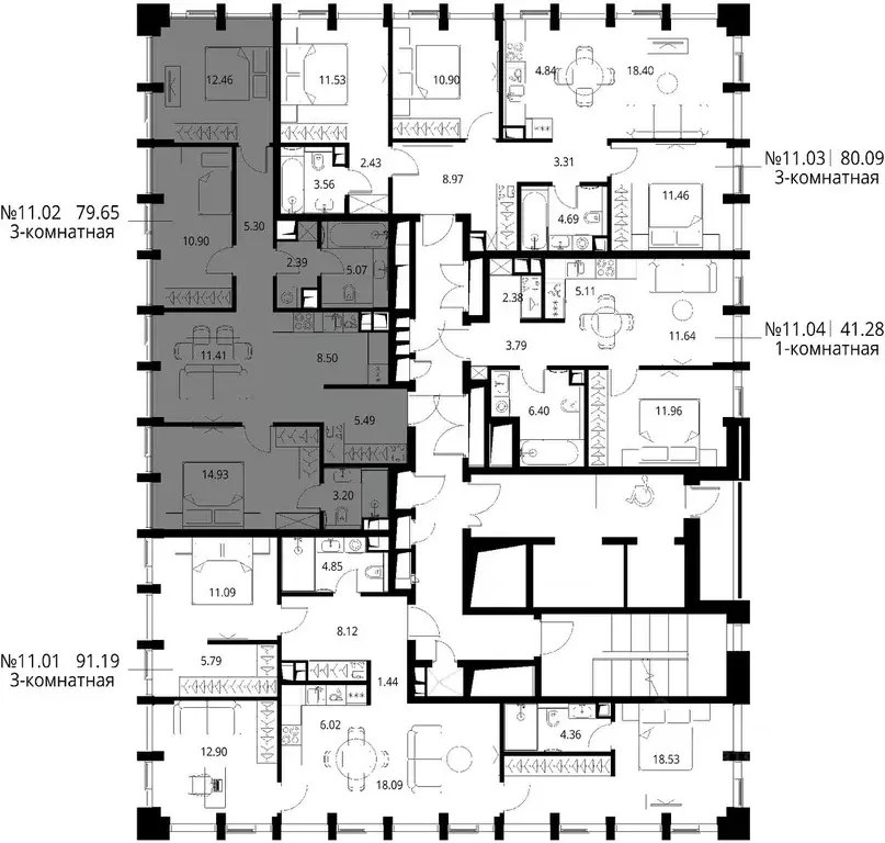 3-к кв. Москва Волоколамское ш., 95/1к10 (79.65 м) - Фото 1