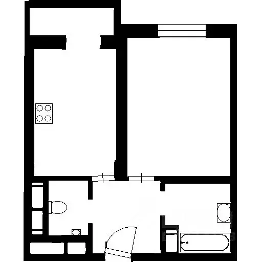 1-к кв. Санкт-Петербург просп. Тореза, 118 (45.5 м) - Фото 1