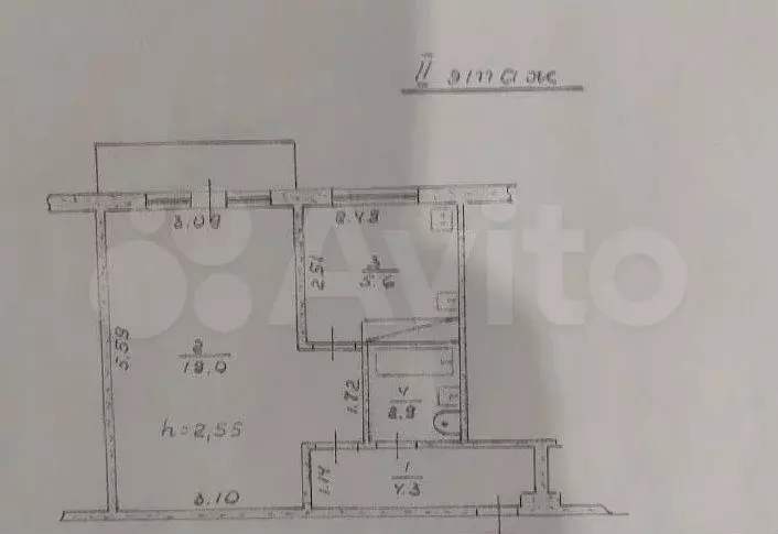 1-к. квартира, 31,8 м, 2/5 эт. - Фото 0