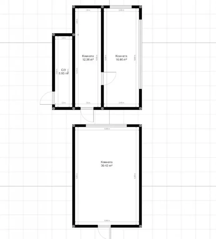 Дом в Кабардино-Балкария, Нальчик Труженик СДТ, 321 (60 м) - Фото 1