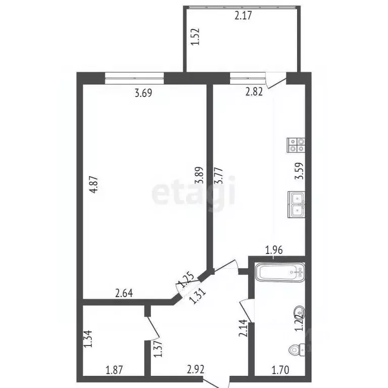 1-к кв. Мордовия, Саранск Большевистская ул., 114 (38.1 м) - Фото 1