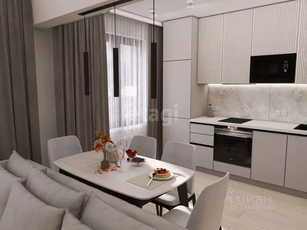 1-к кв. Татарстан, Казань Нокса Парк жилой комплекс, 8 (32.8 м) - Фото 0