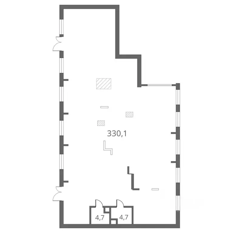 Торговая площадь в Омская область, Омск Зеленая река мкр, 8 (340 м) - Фото 1