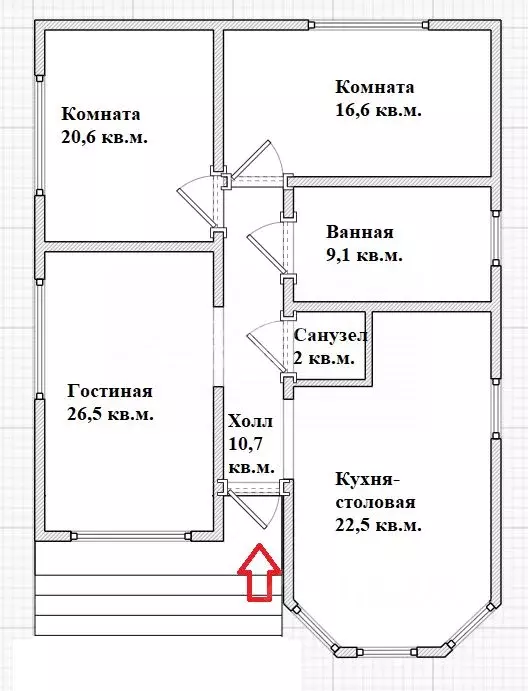 Дом в Краснодарский край, Красноармейский район, Новомышастовское ... - Фото 1