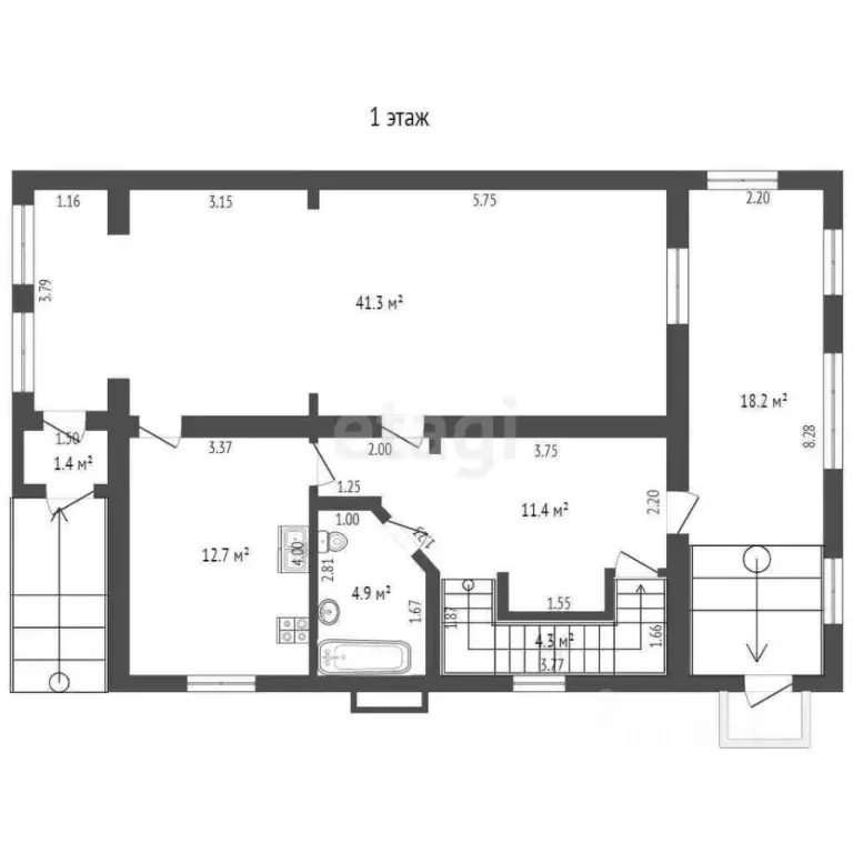 Дом в Крым, Красноперекопск ул. Молодежная, 7 (220 м) - Фото 1