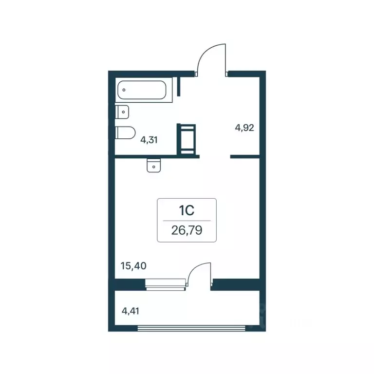 Студия Ленинградская область, Всеволожский район, Заневское городское ... - Фото 1