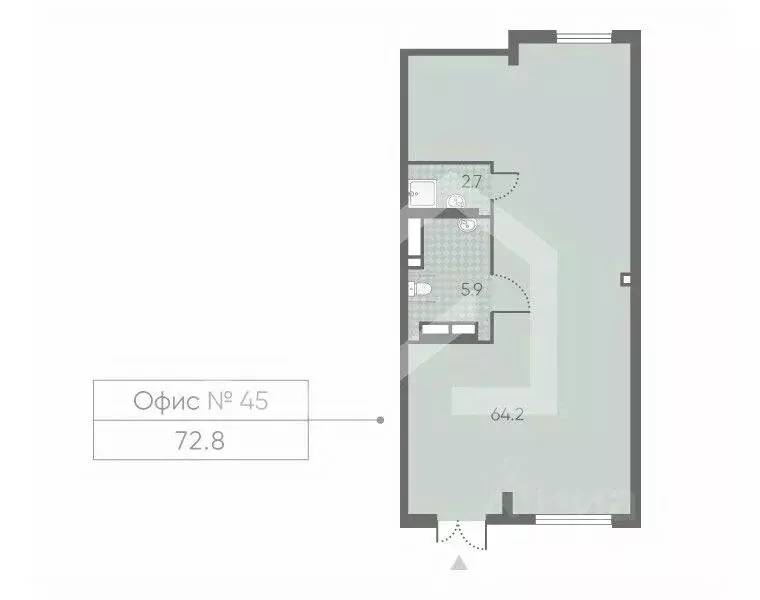 Помещение свободного назначения в Москва Производственная ул., 17 (73 ... - Фото 2