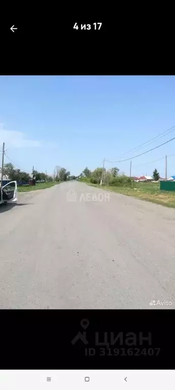 Участок в Омская область, Омский район, с. Калинино ул. Ленина (15.0 ... - Фото 1