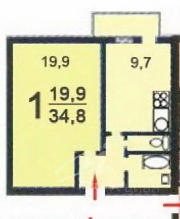 1-к кв. Москва, Москва, Зеленоград к345 (35.0 м) - Фото 1