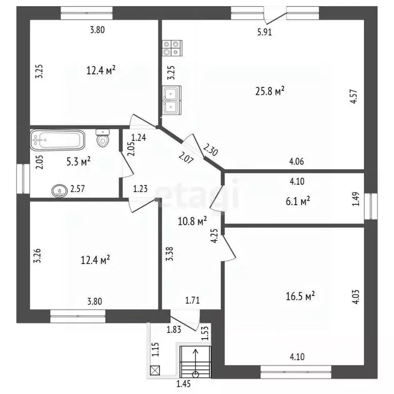 Дом в Ростовская область, Азовский район, Обильненское с/пос, пос. ... - Фото 2