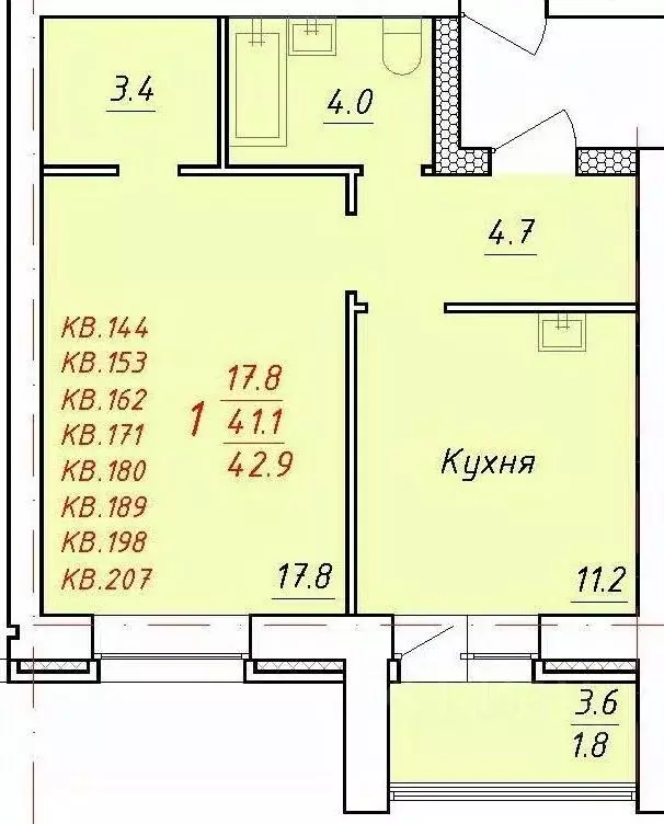 1-к кв. Алтайский край, Новоалтайск Индустриальная ул., 18 (42.9 м) - Фото 0