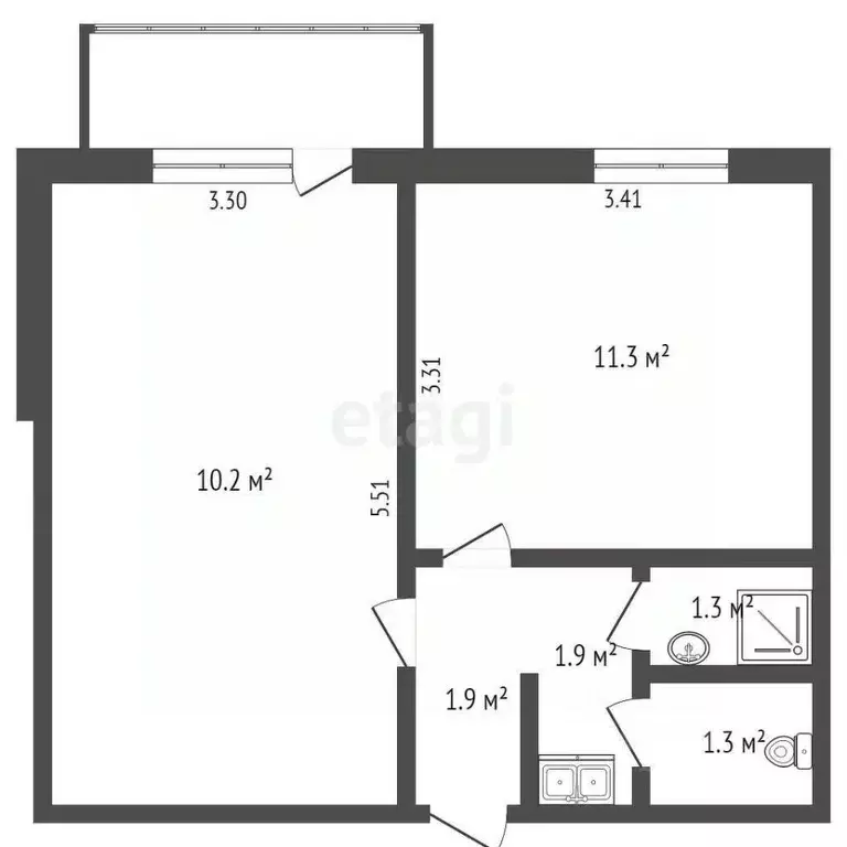 Комната Хабаровский край, Солнечный рп ул. Ленина, 23А (18.2 м) - Фото 1