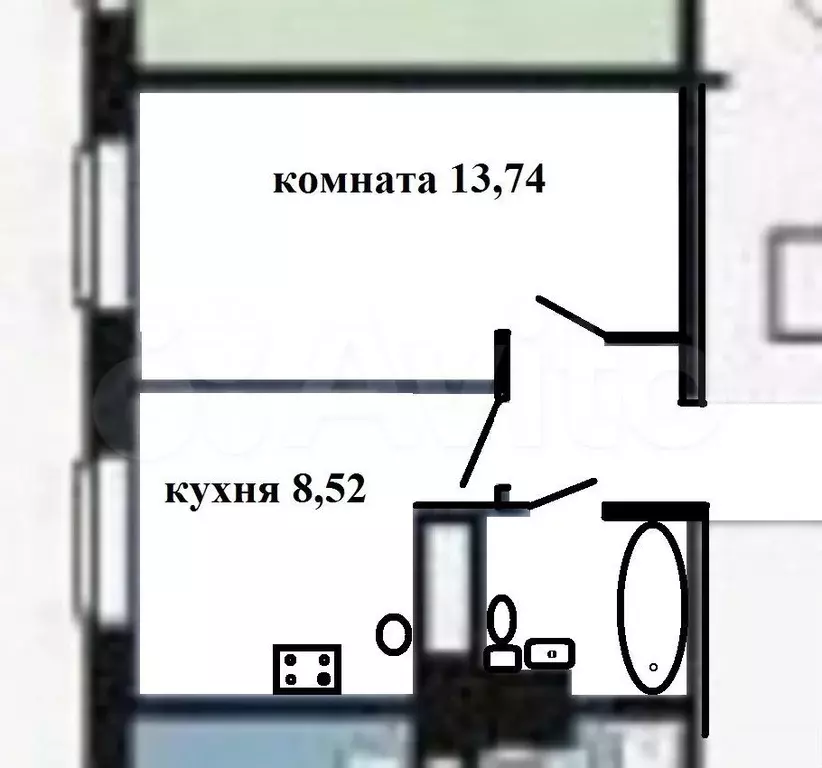 1-к. квартира, 30 м, 11/25 эт. - Фото 0